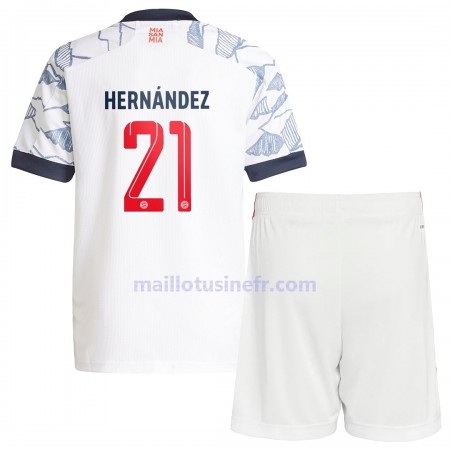 Maillot de Foot FC Bayern Munich Lucas Hernandez 21 Troisième 2021-22 - Enfant